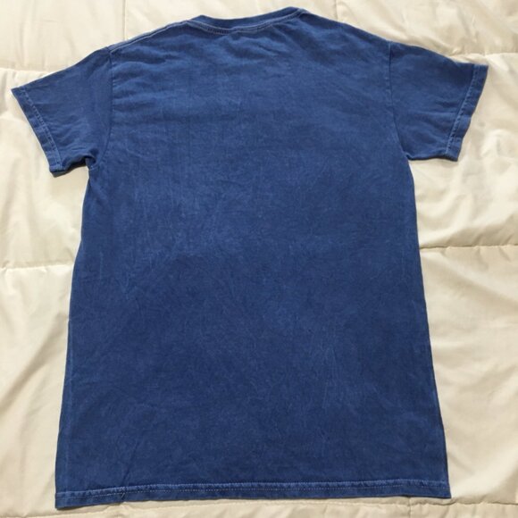 Nirvana Unplugged In New York Blue Washed Graphic Band T-Shirt Women's Size S - Picture 2 of 5